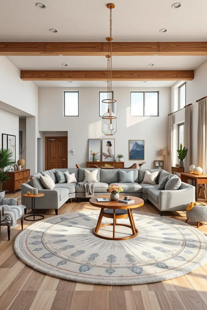 66 Corner-Free Furniture Ideas for Bedrooms and Living Rooms