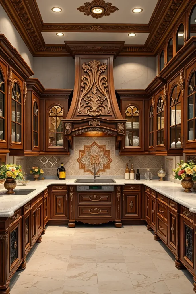 61 Carved Wood Kitchen Cabinets Ideas to Add Character and Elegance
