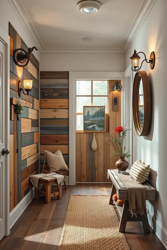 Timber Tales: 72 Artistic Panel Designs That Transform Hallways into Gallery Spaces