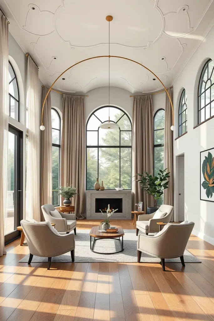 Sculpted Serenity: 68 Soft Curves in the Living Room That Whisper Modern Elegance