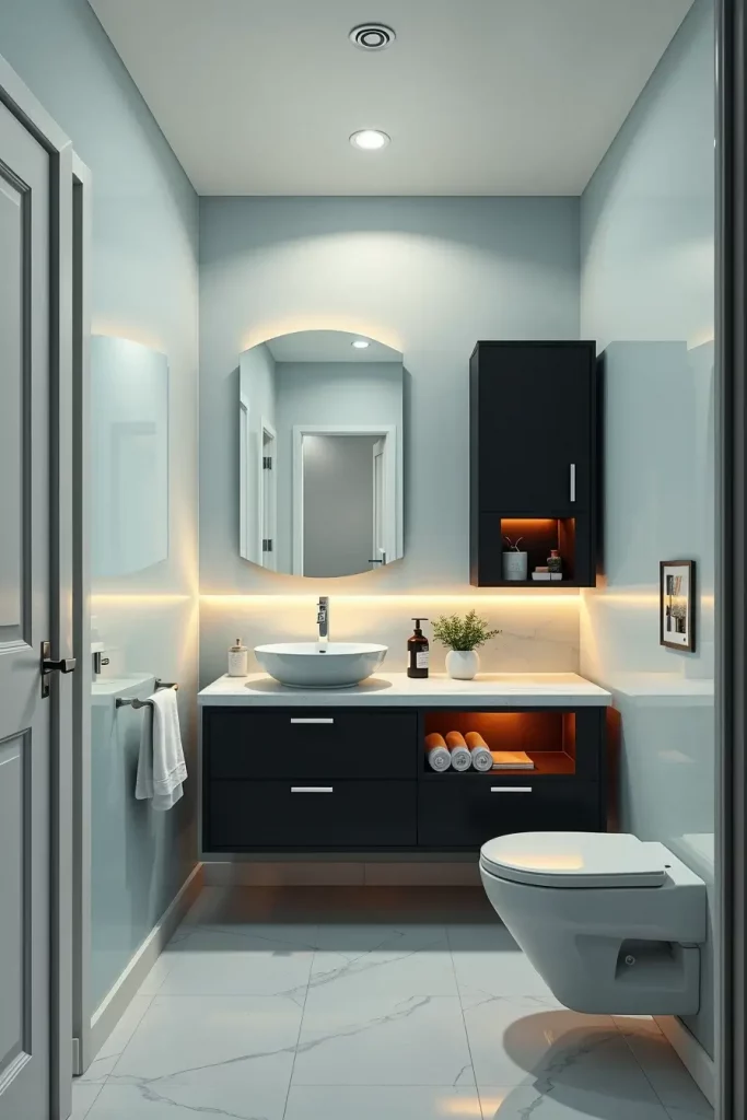 58 Minimalist Small Bathroom Decor Ideas for a Clean and Elegant Look