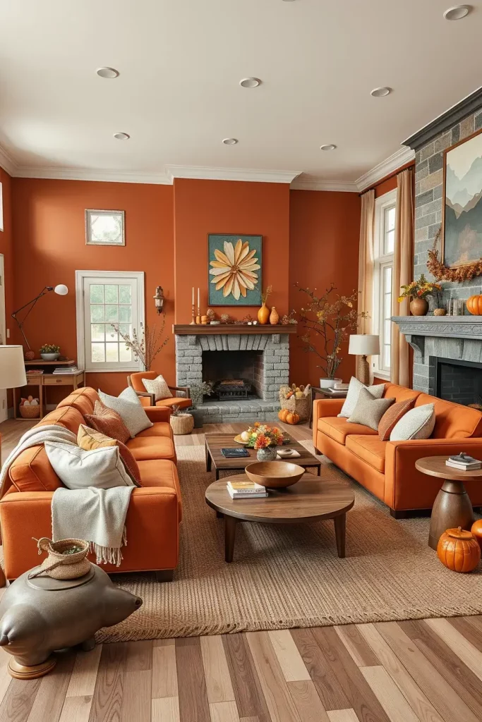 63 Colors of a Cozy Fall Living Room: Unexpected Shades for a Glowing Interior