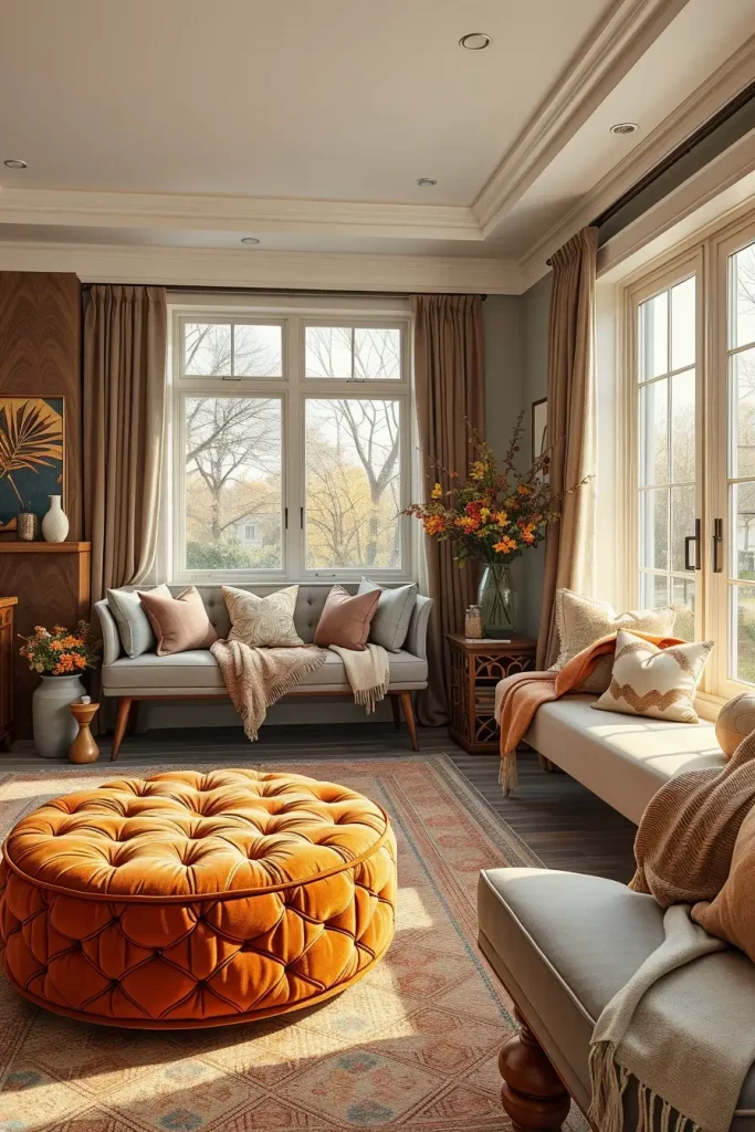 Textural Symphony: 67 Textures Fall Living Room Ideas to Embrace the Season