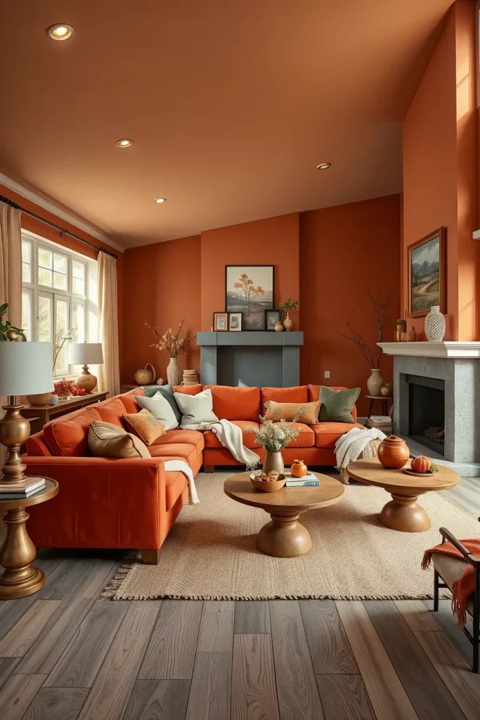 63 Colors of a Cozy Fall Living Room: Unexpected Shades for a Glowing Interior