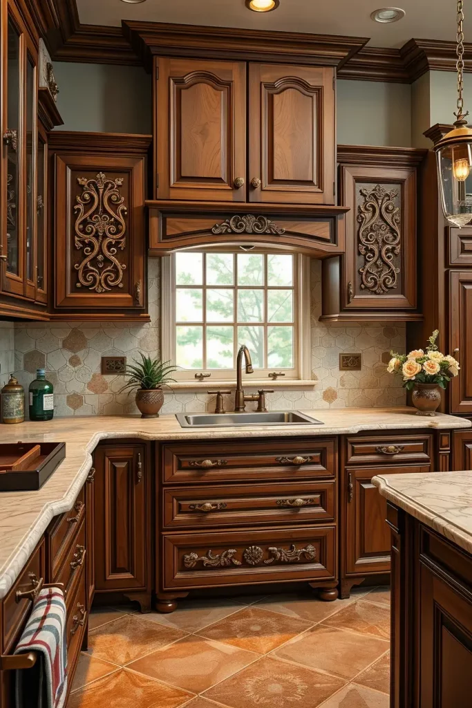 61 Carved Wood Kitchen Cabinets Ideas to Add Character and Elegance