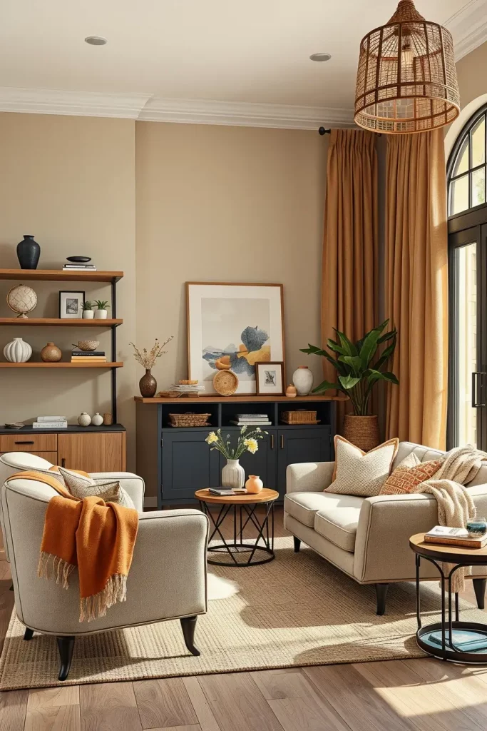 63 Colors of a Cozy Fall Living Room: Unexpected Shades for a Glowing Interior