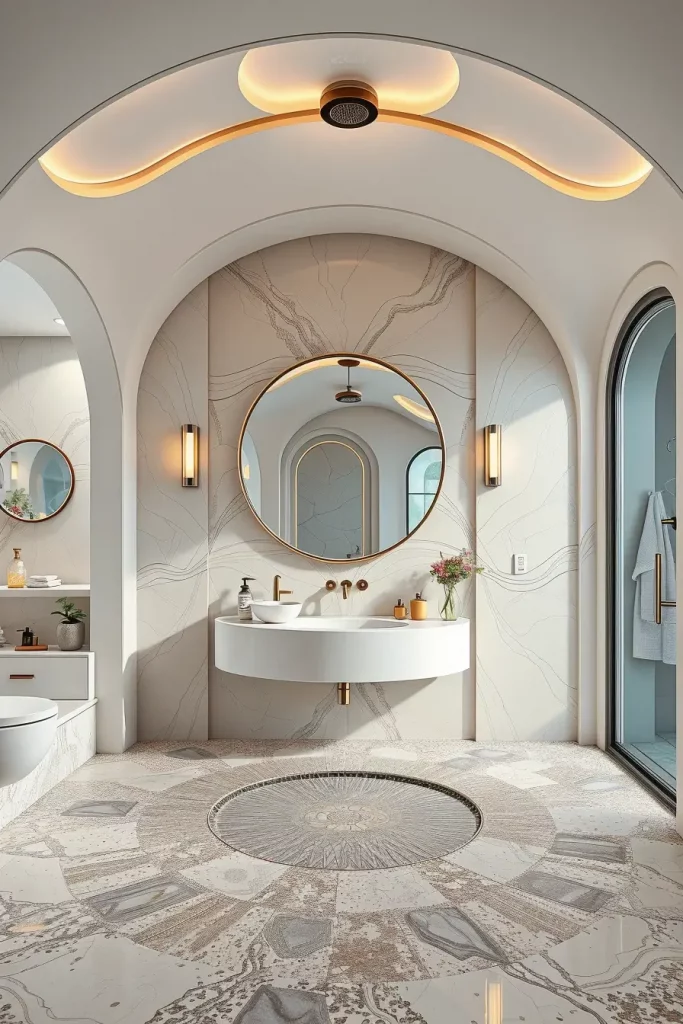 64 Architectural Curves Bathroom Ideas That Redefine Modern Design