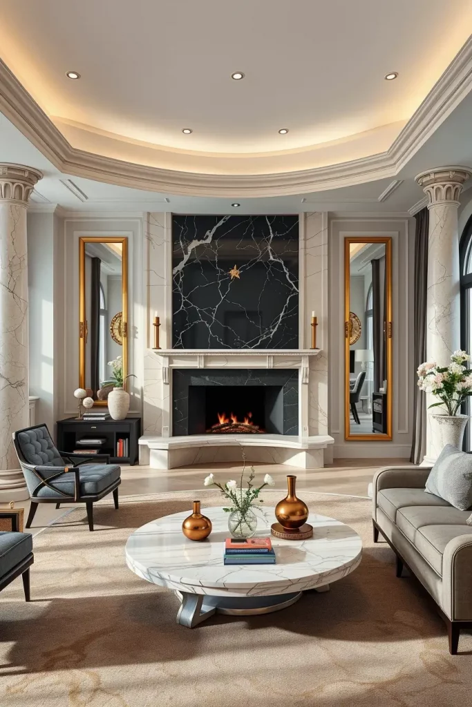 Sculpted Serenity: 68 Soft Curves in the Living Room That Whisper Modern Elegance