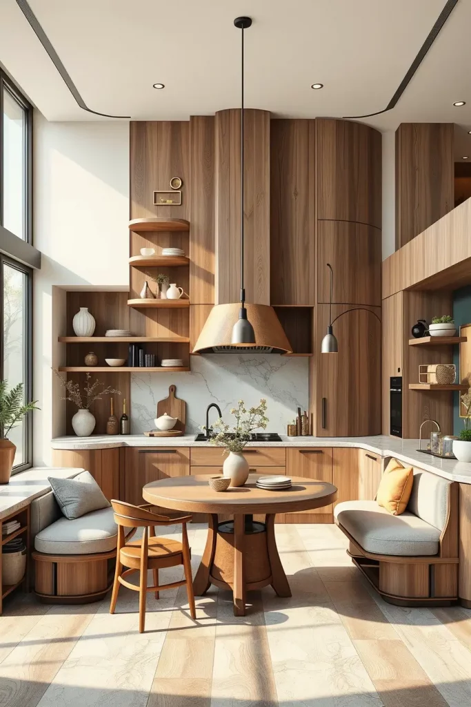 Whispers of Elegance: 67 Soft Curves in the Kitchen That Transform Every Space