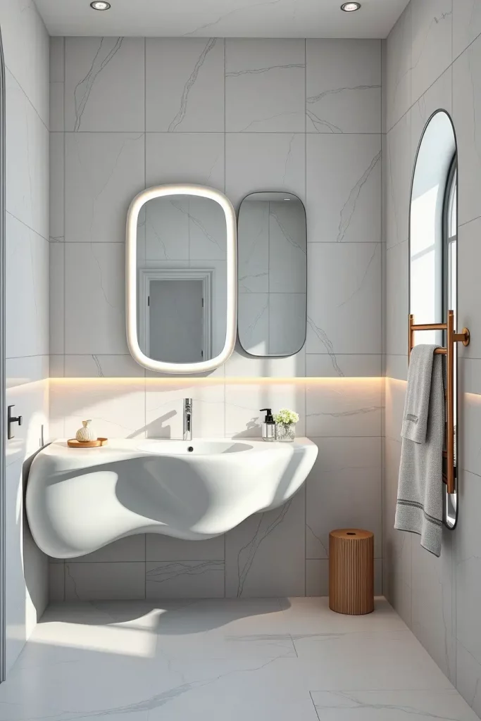 66 Bathroom Furniture Ideas with Soft Lines for a Modern and Elegant Look