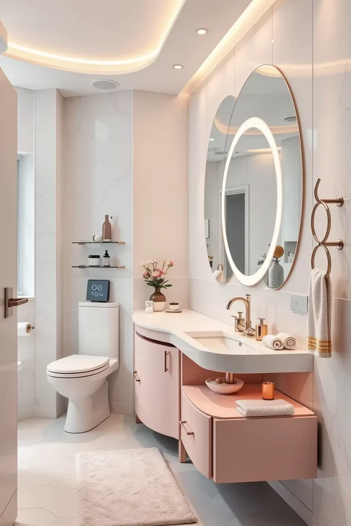 66 Bathroom Furniture Ideas with Soft Lines for a Modern and Elegant Look