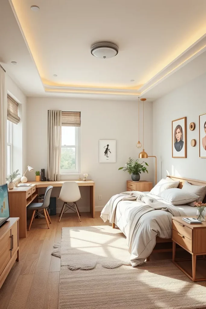 51 Minimalist Dorm Room Design Ideas for a Clean and Modern College Space