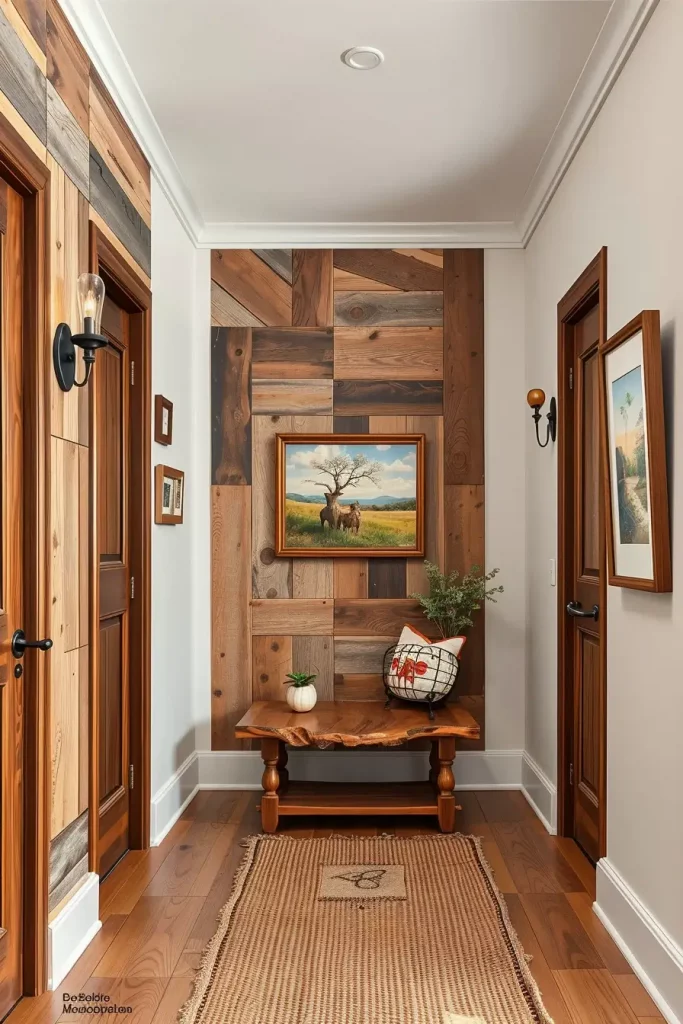 Timber Tales: 72 Artistic Panel Designs That Transform Hallways into Gallery Spaces