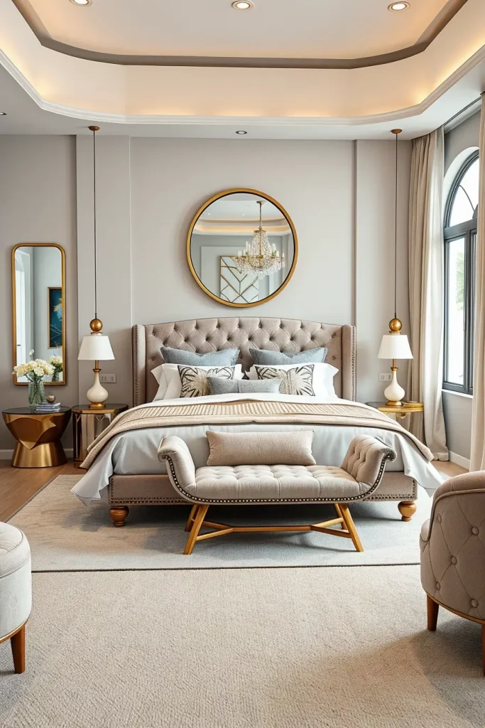66 Corner-Free Furniture Ideas for Bedrooms and Living Rooms