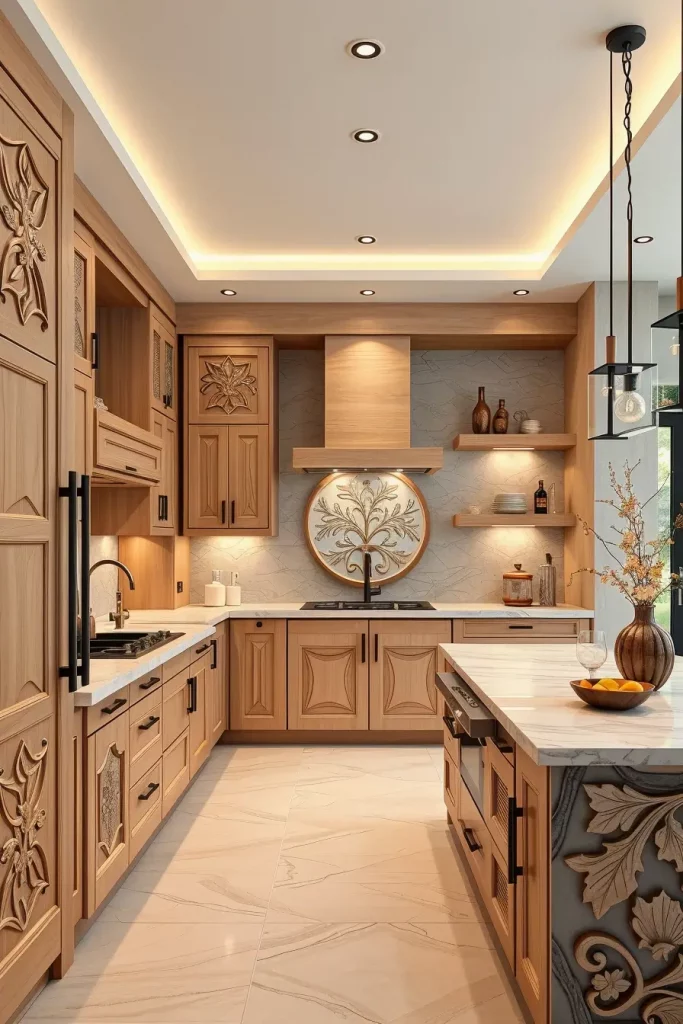 61 Carved Wood Kitchen Cabinets Ideas to Add Character and Elegance