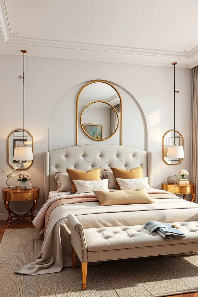 66 Corner-Free Furniture Ideas for Bedrooms and Living Rooms