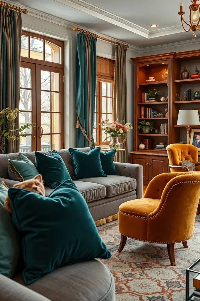 Textural Symphony: 67 Textures Fall Living Room Ideas to Embrace the Season