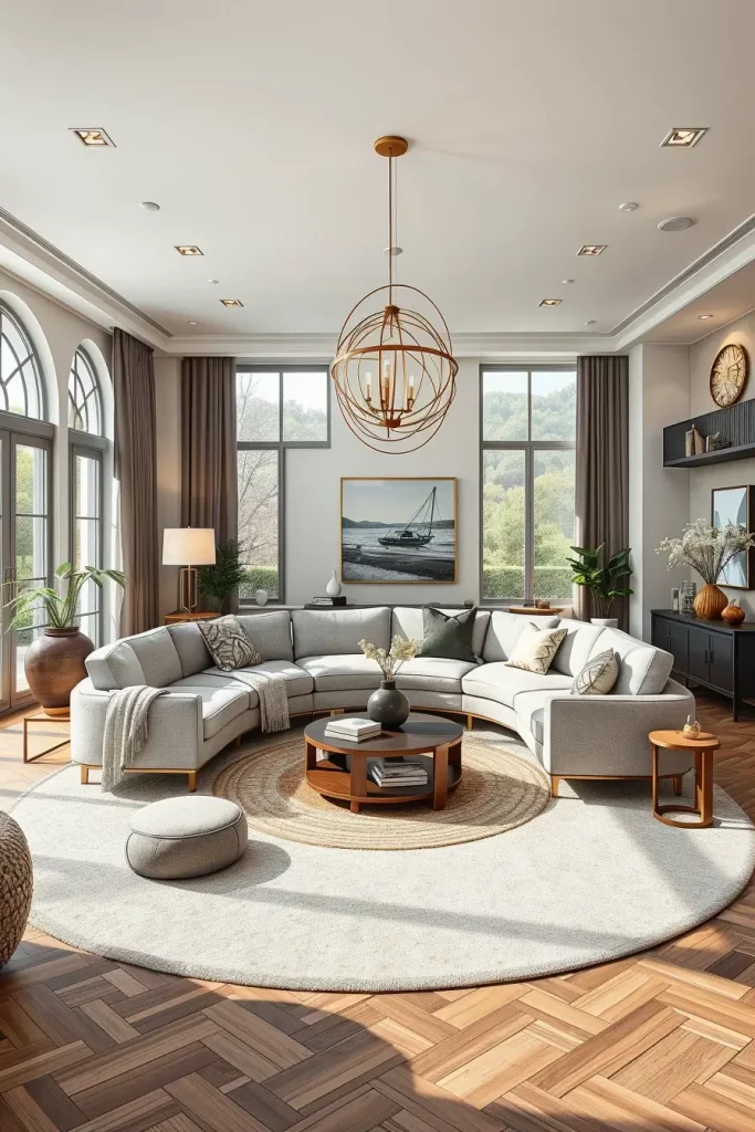 Sculpted Serenity: 68 Soft Curves in the Living Room That Whisper Modern Elegance