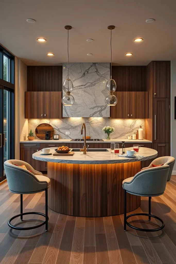 Whispers of Elegance: 67 Soft Curves in the Kitchen That Transform Every Space