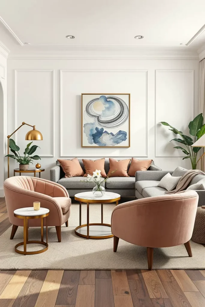 Sculpted Serenity: 68 Soft Curves in the Living Room That Whisper Modern Elegance