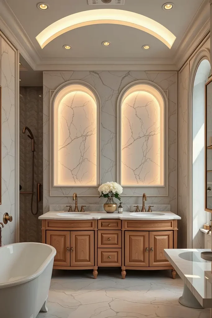 From Angles to Arches: 69 Soft Curves That Redefine Bathroom Elegance