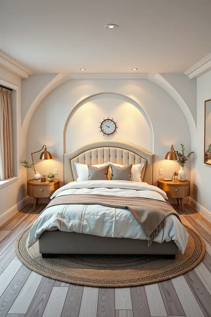 66 Corner-Free Furniture Ideas for Bedrooms and Living Rooms