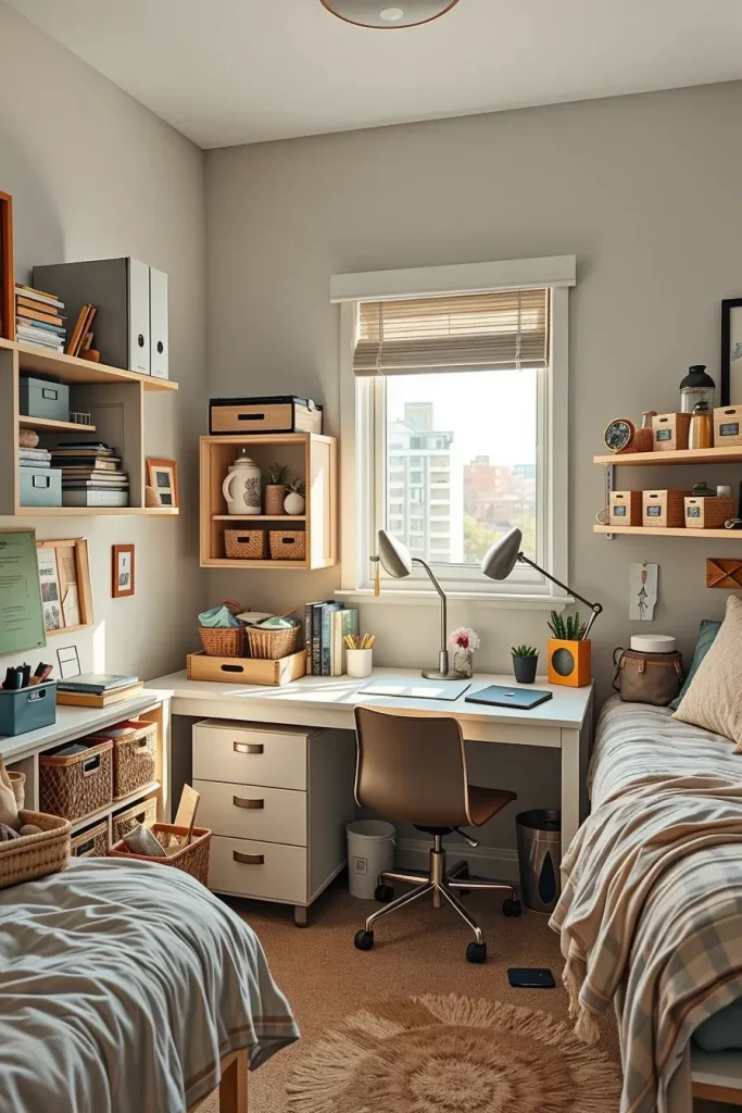 51 Minimalist Dorm Room Design Ideas for a Clean and Modern College Space