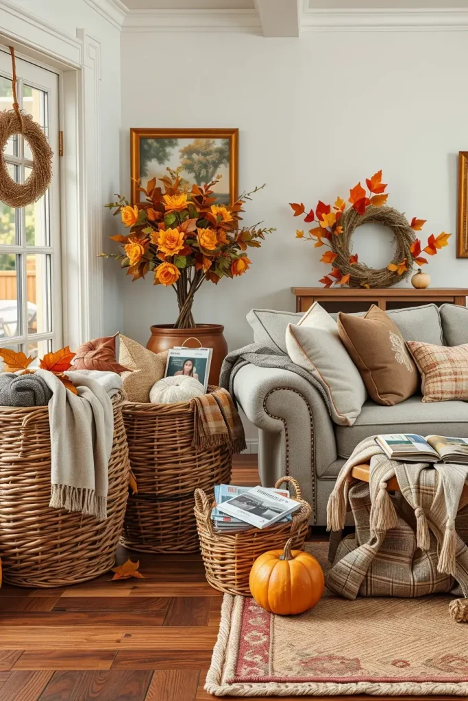Textural Symphony: 67 Textures Fall Living Room Ideas to Embrace the Season