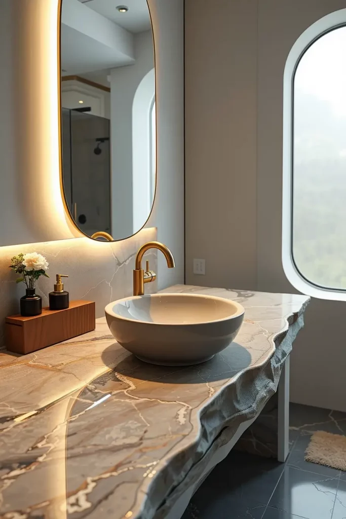 From Angles to Arches: 69 Soft Curves That Redefine Bathroom Elegance