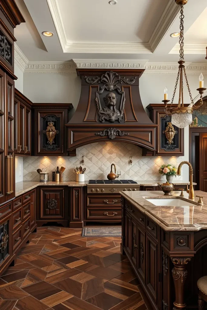 61 Carved Wood Kitchen Cabinets Ideas to Add Character and Elegance