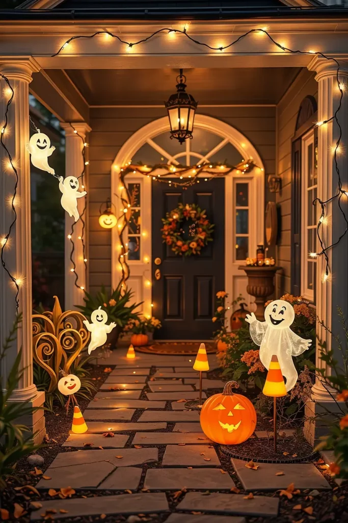 65 Cute and Funny Halloween Porch Decorations 2025 to Make Your Home the Talk of the Block