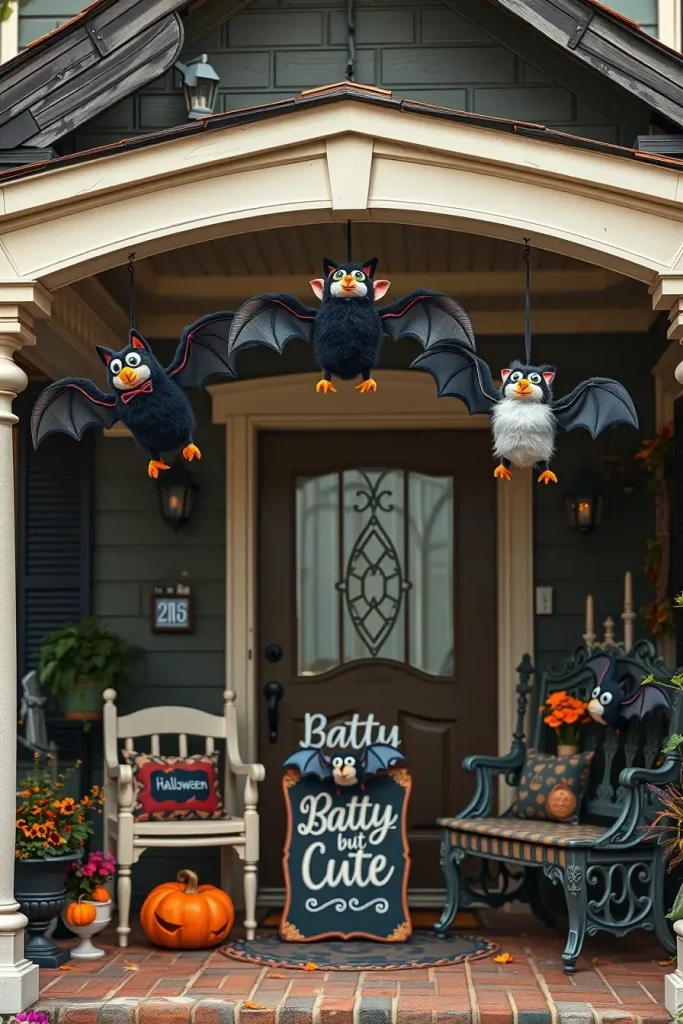 65 Cute and Funny Halloween Porch Decorations 2025 to Make Your Home the Talk of the Block