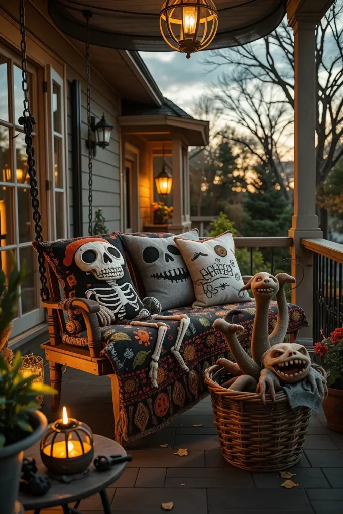 65 Cute and Funny Halloween Porch Decorations 2025 to Make Your Home the Talk of the Block