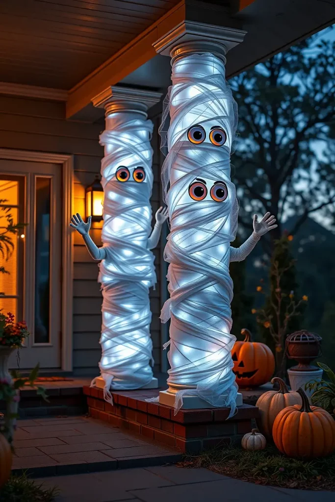 65 Cute and Funny Halloween Porch Decorations 2025 to Make Your Home the Talk of the Block