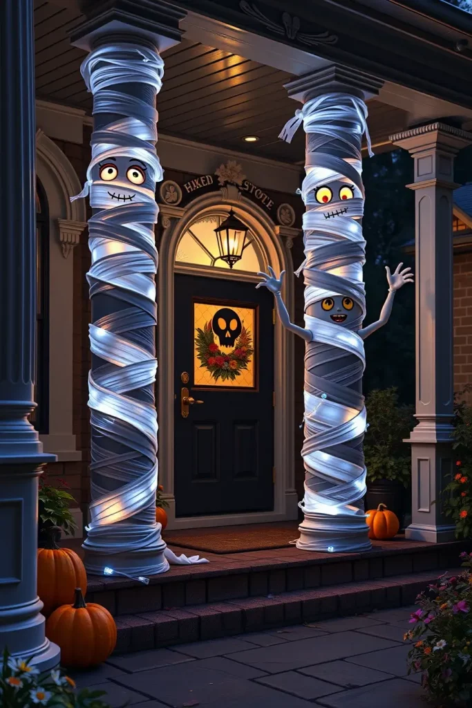 65 Cute and Funny Halloween Porch Decorations 2025 to Make Your Home the Talk of the Block