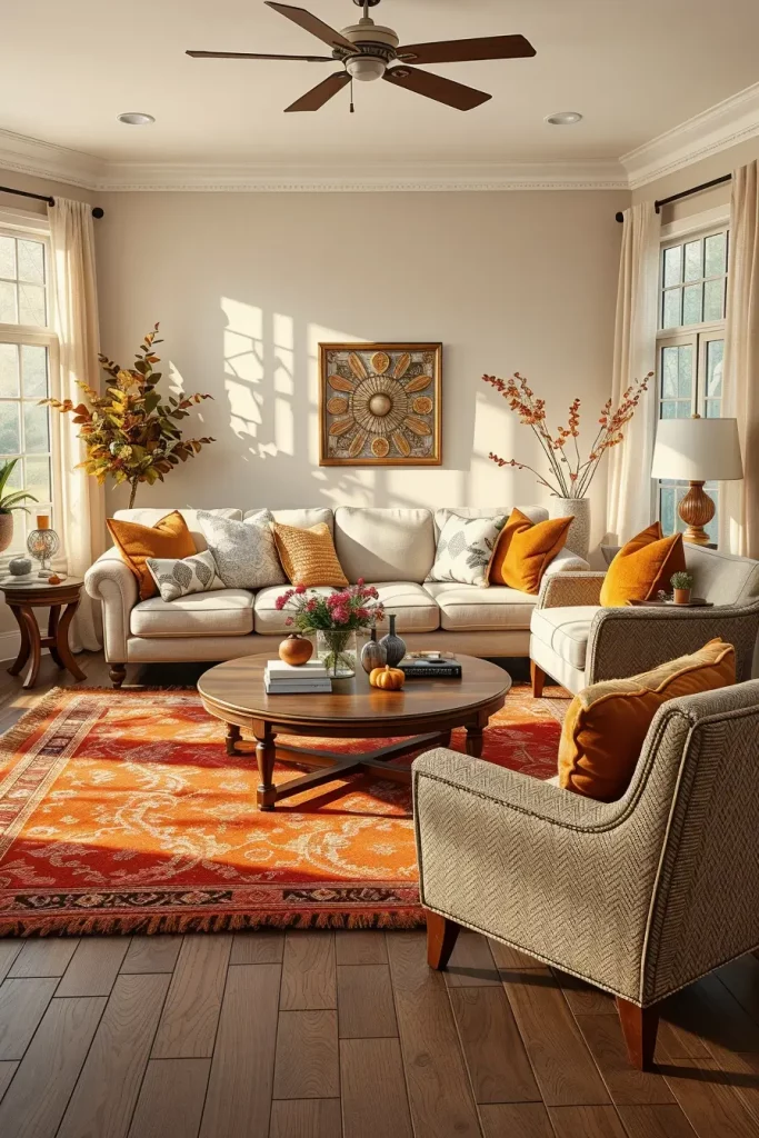 64 Fall Living Room Decor Ideas 2025 to Make Your Space Feel Cozy and Seasonal