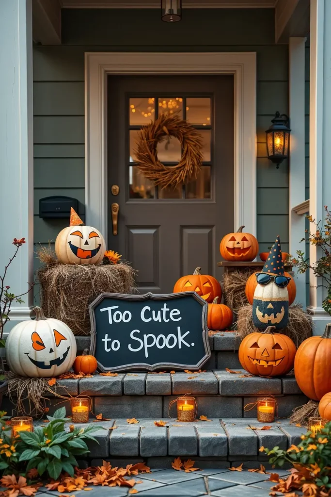 65 Cute and Funny Halloween Porch Decorations 2025 to Make Your Home the Talk of the Block