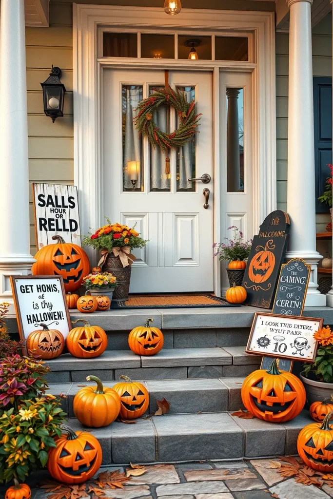 65 Cute and Funny Halloween Porch Decorations 2025 to Make Your Home the Talk of the Block