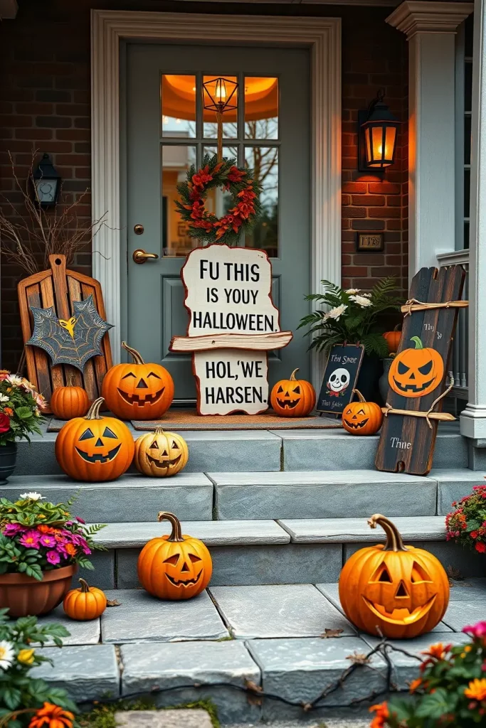 65 Cute and Funny Halloween Porch Decorations 2025 to Make Your Home the Talk of the Block