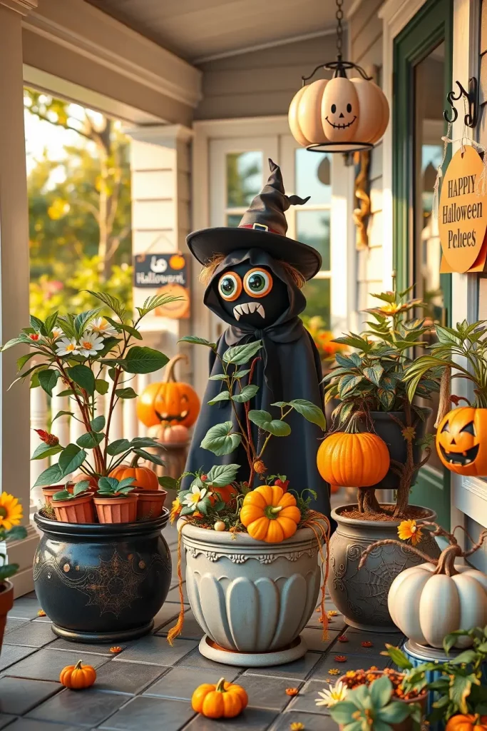 65 Cute and Funny Halloween Porch Decorations 2025 to Make Your Home the Talk of the Block
