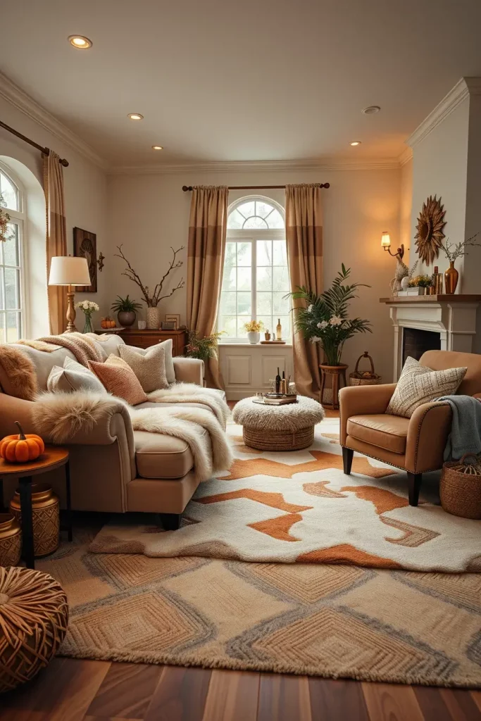 64 Fall Living Room Decor Ideas 2025 to Make Your Space Feel Cozy and Seasonal