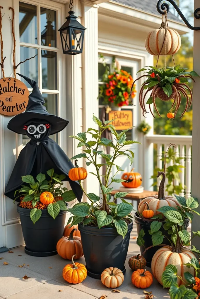 65 Cute and Funny Halloween Porch Decorations 2025 to Make Your Home the Talk of the Block