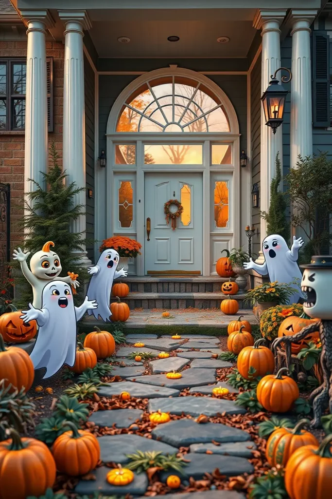 65 Cute and Funny Halloween Porch Decorations 2025 to Make Your Home the Talk of the Block