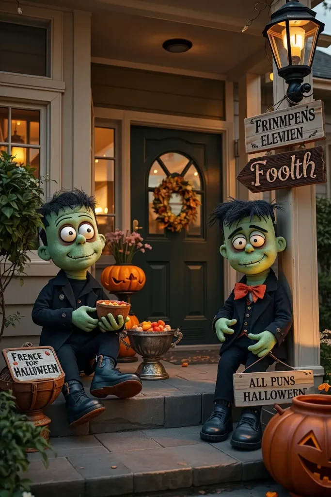 65 Cute and Funny Halloween Porch Decorations 2025 to Make Your Home the Talk of the Block