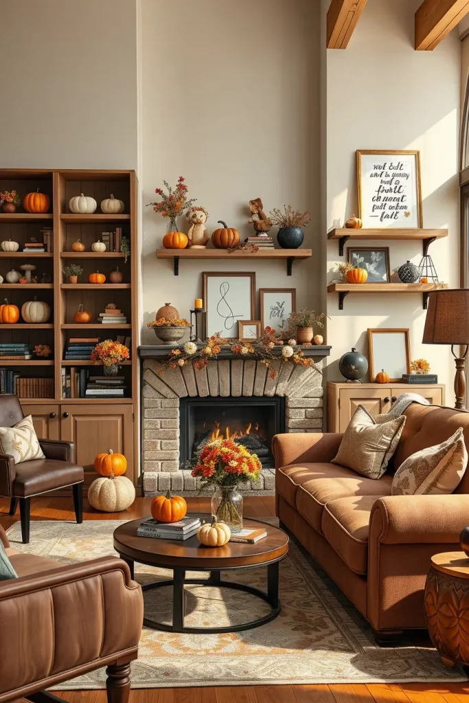 64 Fall Living Room Decor Ideas 2025 to Make Your Space Feel Cozy and Seasonal