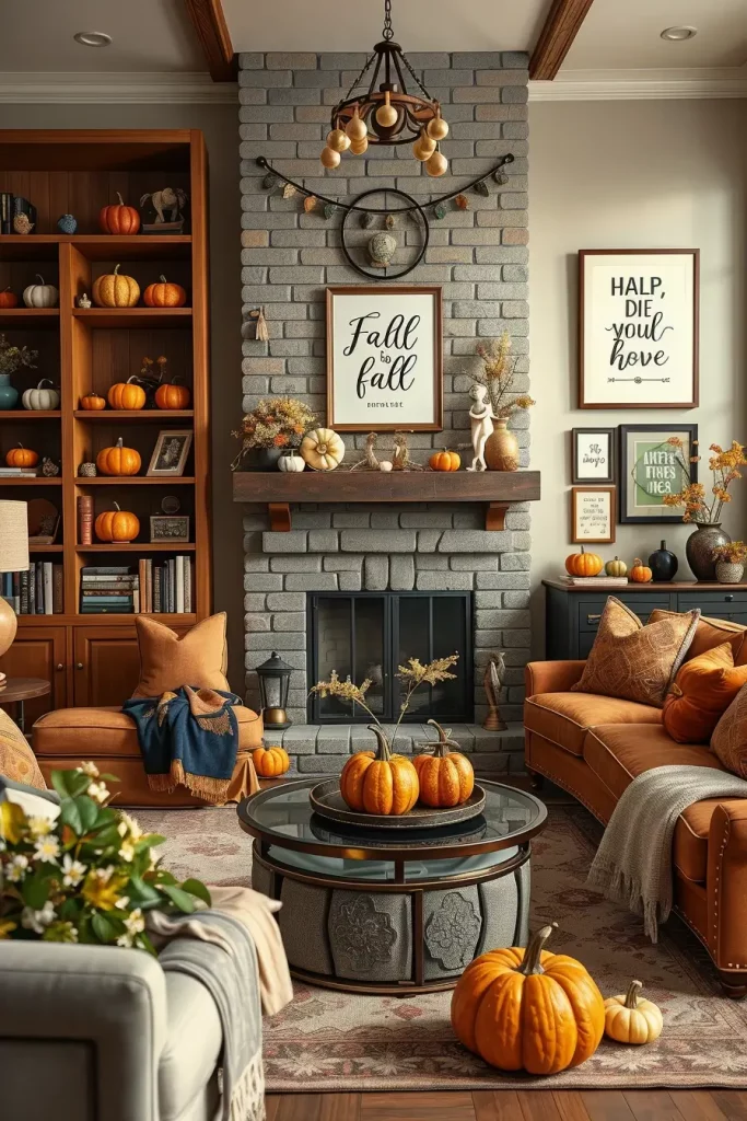 64 Fall Living Room Decor Ideas 2025 to Make Your Space Feel Cozy and Seasonal