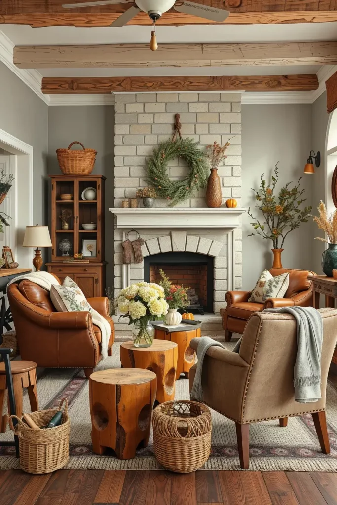 61 Rustic Fall Home Decor 2025 Ideas to Cozy Up Your Space This Season