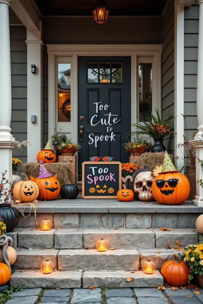 65 Cute and Funny Halloween Porch Decorations 2025 to Make Your Home the Talk of the Block