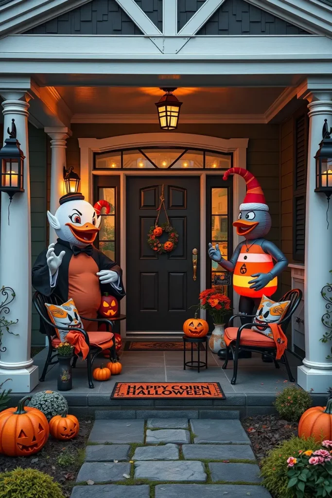 65 Cute and Funny Halloween Porch Decorations 2025 to Make Your Home the Talk of the Block