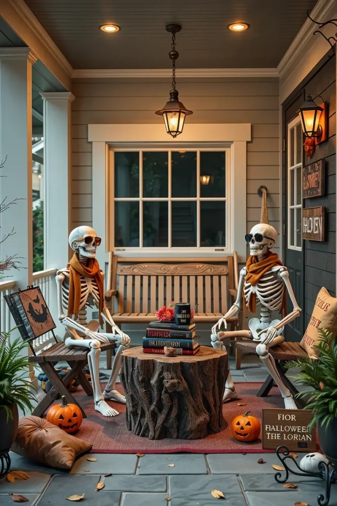 65 Cute and Funny Halloween Porch Decorations 2025 to Make Your Home the Talk of the Block